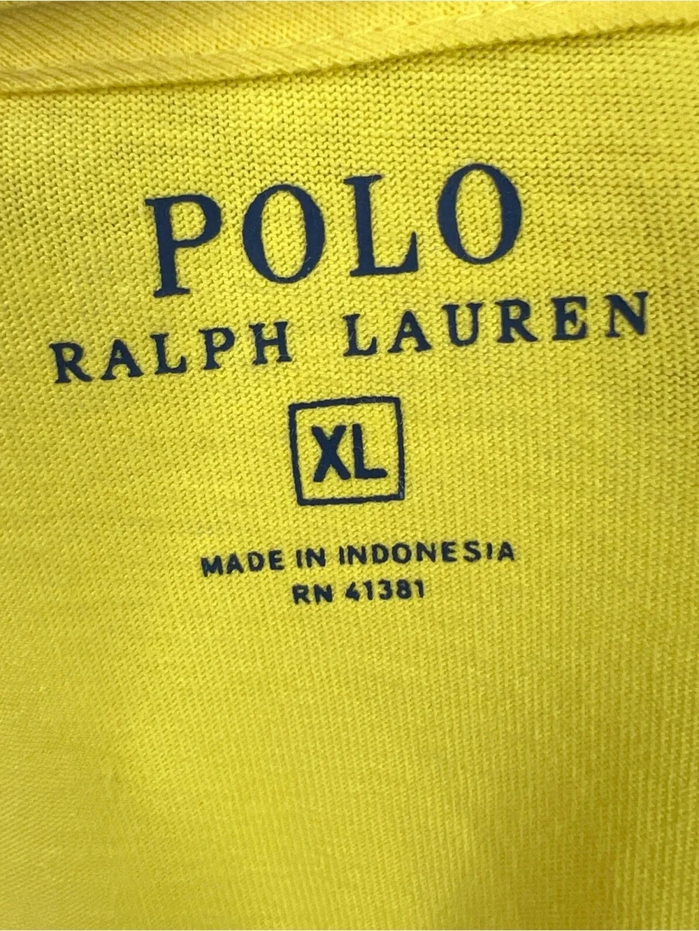Ralph Lauren Pocket Tee Mens XL Yellow Cotton‎ Preppy Casual Classic Polo Top